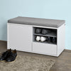 SoBuy FSR37-W Banco Zapatero con 1 cajón 1 puerta