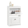 SoBuy FSR78-W Sapateira com 2 abas Branca A83cm