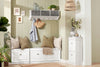 SoBuy FSR82-K-W Banco Zapatero Estrecho con 1 cajón Ancho 60cm Blanco