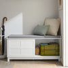 SoBuy FSR86-W+FRG282-W Mueble recibidor Zapatero con Perchero Gris+Blanco