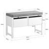 SoBuy FSR88-W Banco Zapatero con 2 cajones