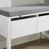 SoBuy FSR88-W Banco Zapatero con 2 cajones