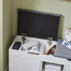 SoBuy FSR96-W+FRG282-W Mueble recibidor Zapatero con Perchero Gris+Blanco