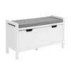 Banco de sapateira SoBuy FSR97-W com almofada acolchoada