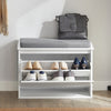 SoBuy FSR98-W Banco Zapatero con 1 solapas Blanco 60x26x46cm