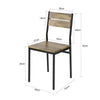 SoBuy FST72-Nx4 4 Sillas de Comedor Restaurante Sala Cocina