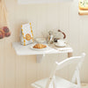 Mesa de parede rebatível SoBuy FWT03-W para sala de jantar, quarto, secretária 60x40 cm branca