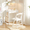 SoBuy FWT43-W Mesa de escritorio con un cajón y 2 ganchos Blanco 60x40x76 cm