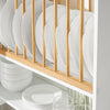Preventa-SoBuy KCR09-W Estante de Pared con 1 Estante Adicional y 7 Ganchos