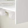 Preventa-SoBuy KCR09-W Estante de Pared con 1 Estante Adicional y 7 Ganchos