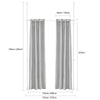 Cortinas SoBuy KLS12-HG Largura (162-270) x Altura (199-285) cm