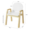 SoBuy KMB24-Wx2 Sillas Infantiles x2 con 4 Alturas de Asiento Diferentes 23-35 cm