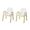 SoBuy KMB24-Wx2 Sillas Infantiles x2 con 4 Alturas de Asiento Diferentes 23-35 cm