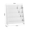 SoBuy KMB32-W Librería Infantil con 4 compartimentos abiertos Blanco