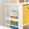 SoBuy KMB48-W Librería infantil con 2 Cestas y 2 Estantes