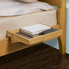 SoBuy NKD01-N Clipe de prateleira de cabeceira com ranhuras para cabos Bambu natural 36x25x9cm