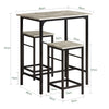 Mesa alta de bar e bancos SoBuy OGT10-HG x2