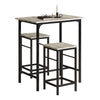 Mesa alta de bar e bancos SoBuy OGT10-HG x2