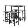Mesa alta de bar e bancos SoBuy OGT11-HG x4
