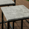 Mesa alta de bar e bancos SoBuy OGT11-HG x4