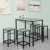 Mesa alta de bar e bancos SoBuy OGT11-HG x4