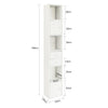 Armário de casa de banho SoBuy STR10-W com 2 portas e 2 gavetas
