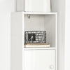 Armário de casa de banho SoBuy STR10-W com 2 portas e 2 gavetas