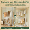 SoBuy KLS03-II-HG Barra Telescópica Perchero Burro Ropa Resistente Gris
