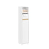 Armário de casa de banho pré-venda SoBuy BZR151-W para espaços estreitos, branco, 20x96x20 cm