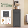 Cesto para roupa suja SoBuy BZR21-DG com uma gaveta, cinzento