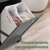 Cesto para roupa suja SoBuy BZR21-DG com uma gaveta, cinzento