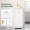 SoBuy BZR21-II-W Cesto para Ropa Sucia con un cajón Blanco