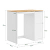 SoBuy BZR223-WN Mueble Lavadora con Cesto y Tendedero Extraíble Blanco 100×60×95 cm