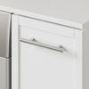 SoBuy BZR229-W Mueble lavadora y secadora con puerta Armario para lavadora con cajón Blanco