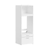 SoBuy BZR230-W Mueble para lavadora y secadora con puertas Blanco 66x60.5x186 cm