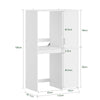 SoBuy BZR231-W Mueble torre para lavadora y secadora apilables Blanco 110x66x186 cm