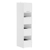SoBuy BZR232-W Armario Multiusos de Baño Blanco Mueble Lavadero Alto y Estrecho 60x40x186.4 cm