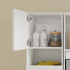 SoBuy BZR232-W Armario Multiusos de Baño Blanco Mueble Lavadero Alto y Estrecho 60x40x186.4 cm