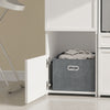 SoBuy BZR232-W Armario Multiusos de Baño Blanco Mueble Lavadero Alto y Estrecho 60x40x186.4 cm