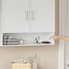 SoBuy BZR233-W Armario de pared colgante blanco con puertas 90x70x28.5 cm