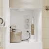 SoBuy BZR240-E-W Mueble Columna de Baño Alto y Estrecho Blanco 30x30x180.5 cm