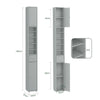Armário alto para casa de banho SoBuy BZR34-HG, armário alto para casa de banho, cinzento