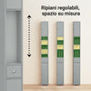 Armário alto para casa de banho SoBuy BZR34-HG, armário alto para casa de banho, cinzento