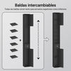 Armário de casa de banho SoBuy BZR34-SCH com 2 portas e 1 gaveta, preto