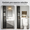 Armário de casa de banho SoBuy BZR34-SCH com 2 portas e 1 gaveta, preto