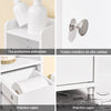 Armário alto para casa de banho SoBuy BZR34-KW, armário de arrumação para espaços pequenos, 20x20x145 cm, branco 