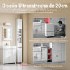 SoBuy BZR34-WN diseño ultraestrecho de 20 cm que aprovecha huecos y rincones estrechos, frente a muebles demasiado anchos