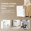 Preventa-SoBuy BZR54-K-W Mueble Baño Estrecho con Ruedas Ancho 20cm Blanco