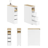 Preventa-SoBuy BZR54-K-W Mueble Baño Estrecho con Ruedas Ancho 20cm Blanco
