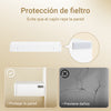 Preventa-SoBuy FHK38-W Estantes de Pared con tira LED Perchero de pared con 2 cajones Blanco